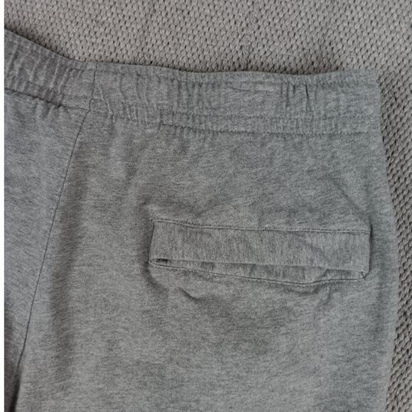 Nike Vintage Fleece Sweat Shorts Mens Large Grey Swoosh Logo Embroidered Y2K - Picture 8 of 15
